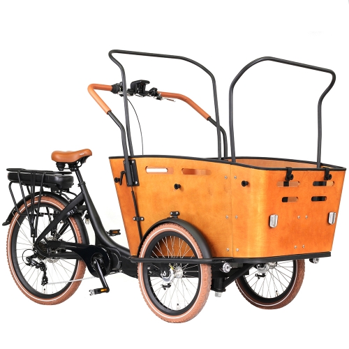 Pedal assist Electric cargo bike three wheel