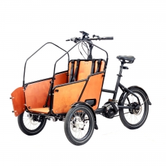 Front door electric cargo bike