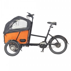 Front door electric cargo bike