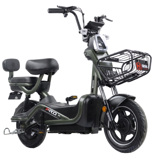2021 fashion electric bicycle 14" vacuum tires with basket